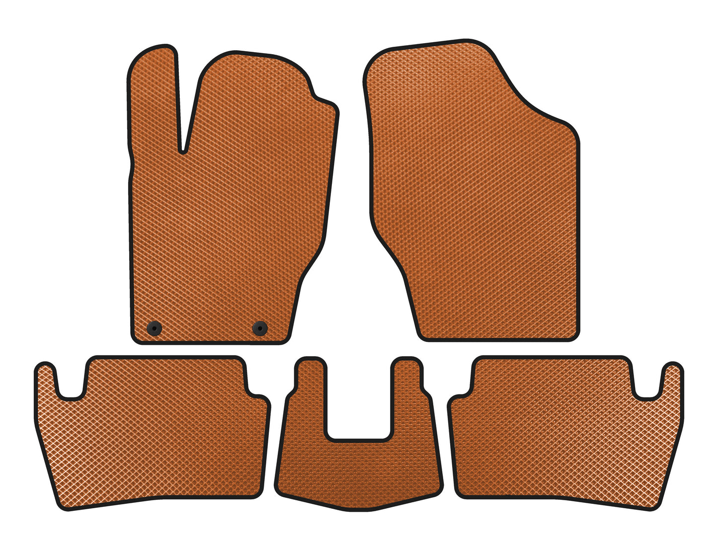 EVA Floor Mats (2001-2005, HB, 5-Door, Orange) for Peugeot 307 2001-2008 - image 1