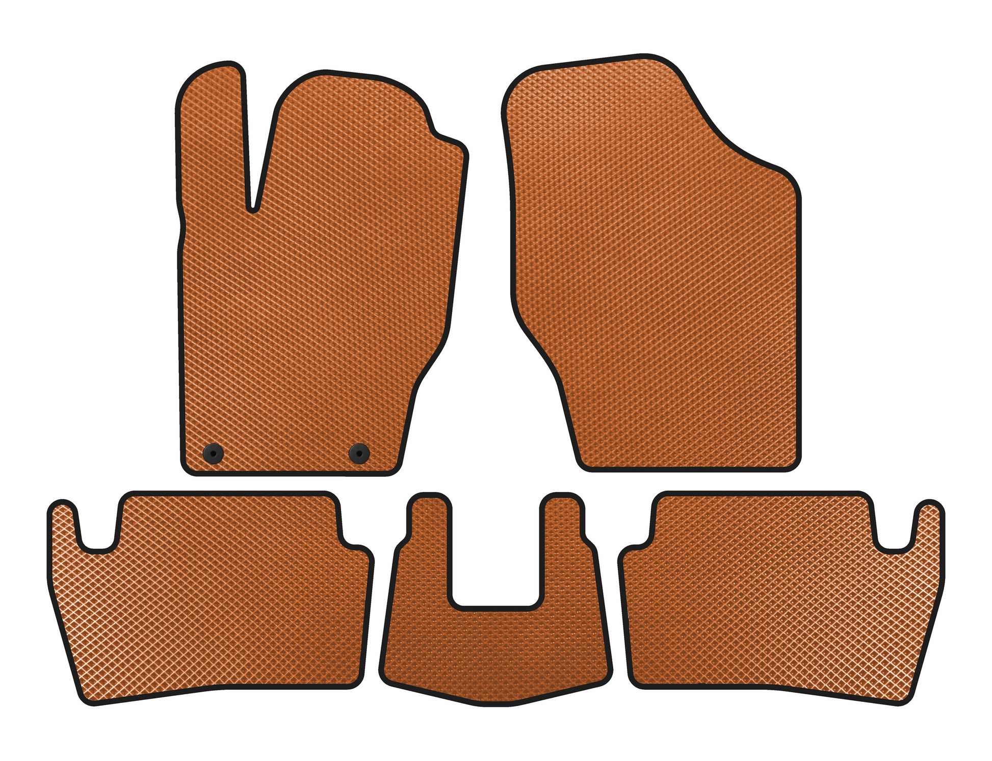 EVA Floor Mats (2001-2005, HB, 5-Door, Orange) for Peugeot 307 2001-2008 - image 1