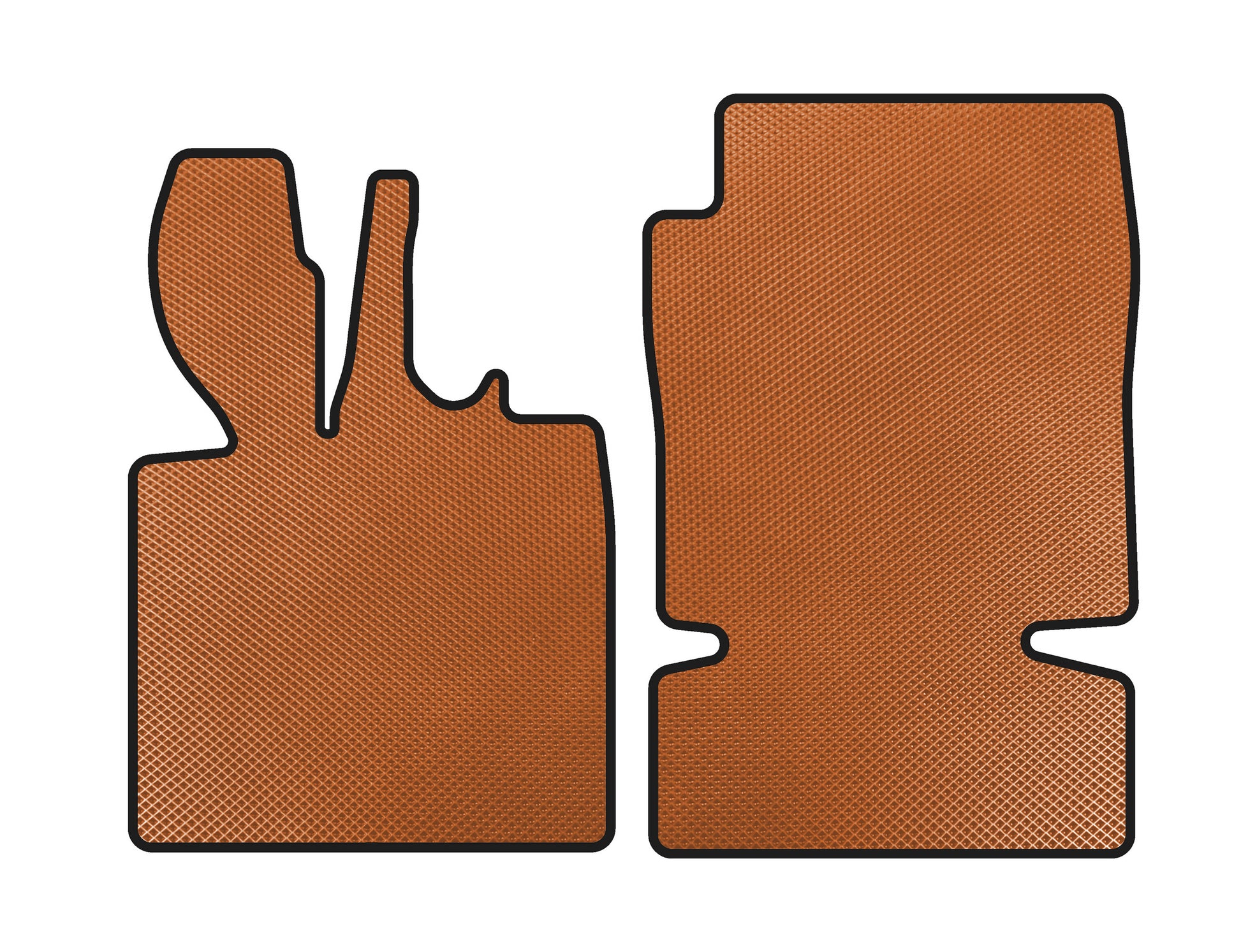 EVA Floor Mats (2003-2007, Coupe, Orange) for Smart 1998-2007 - image 1
