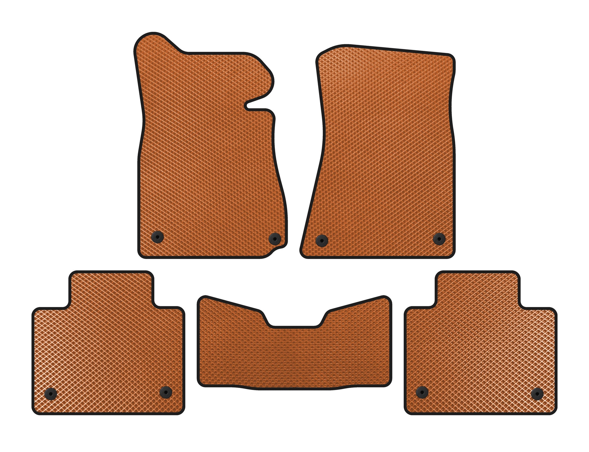 EVA floor mats (2011-2015, SD, Not all-wheel drive, Orange) for Lexus GS 2011-2020 - image 1