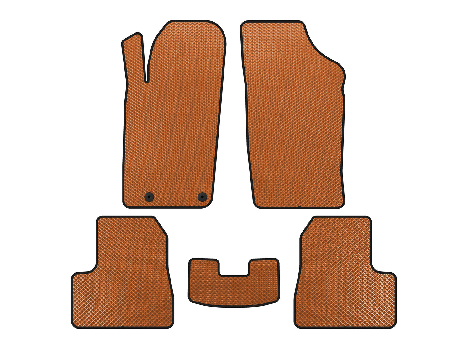 EVA Floor Mats (Orange) for Peugeot 206 1998-2024 - image 1
