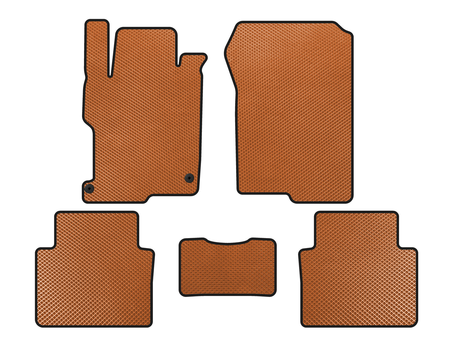 EVA Floor Mats (SD, Orange) for Honda Accord IX 2013-2017 - image 1