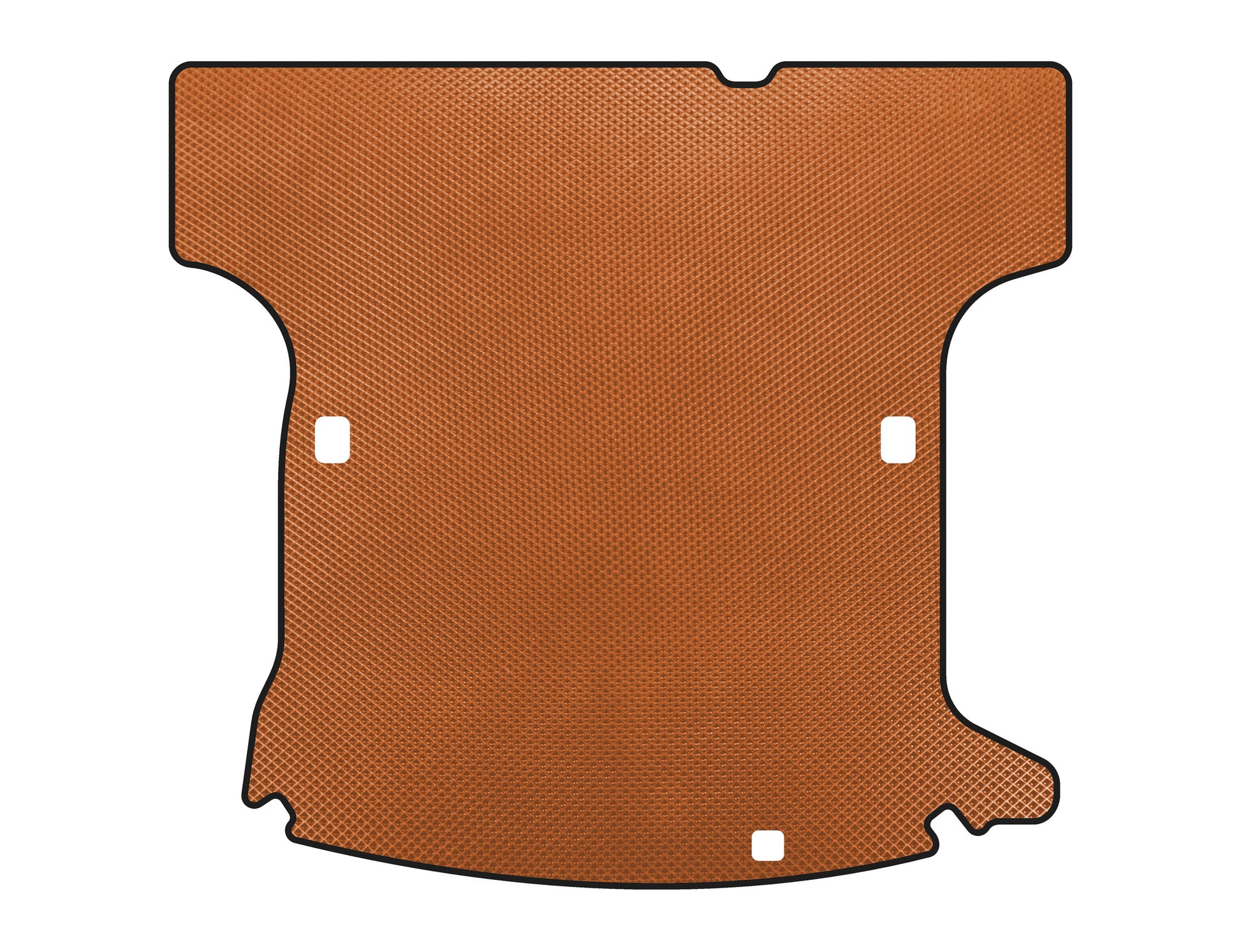 Trunk Mat (2005-2009, SW, 5-Seater, Orange) for Renault Logan I 2005-2008 - image 1