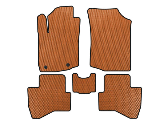 EVA Floor Mats (HB, Orange) for Peugeot 108 2014-2021 - image 1