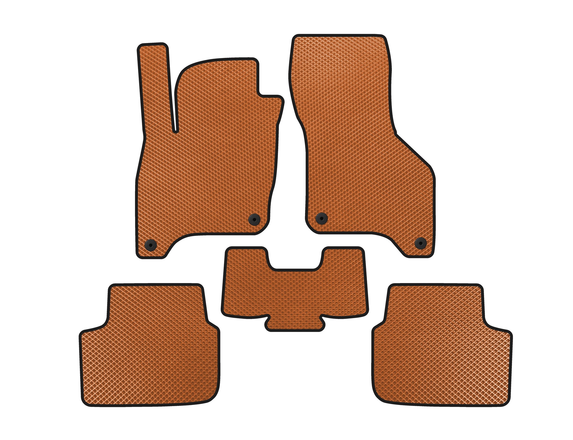 EVA Floor Mats (SD, Electric, Orange) for Volkswagen E-Bora 2019- - image 1