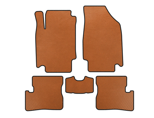 EVA Floor Mats (HB, Orange) for Nissan Micra K12 2003-2010 - image 1