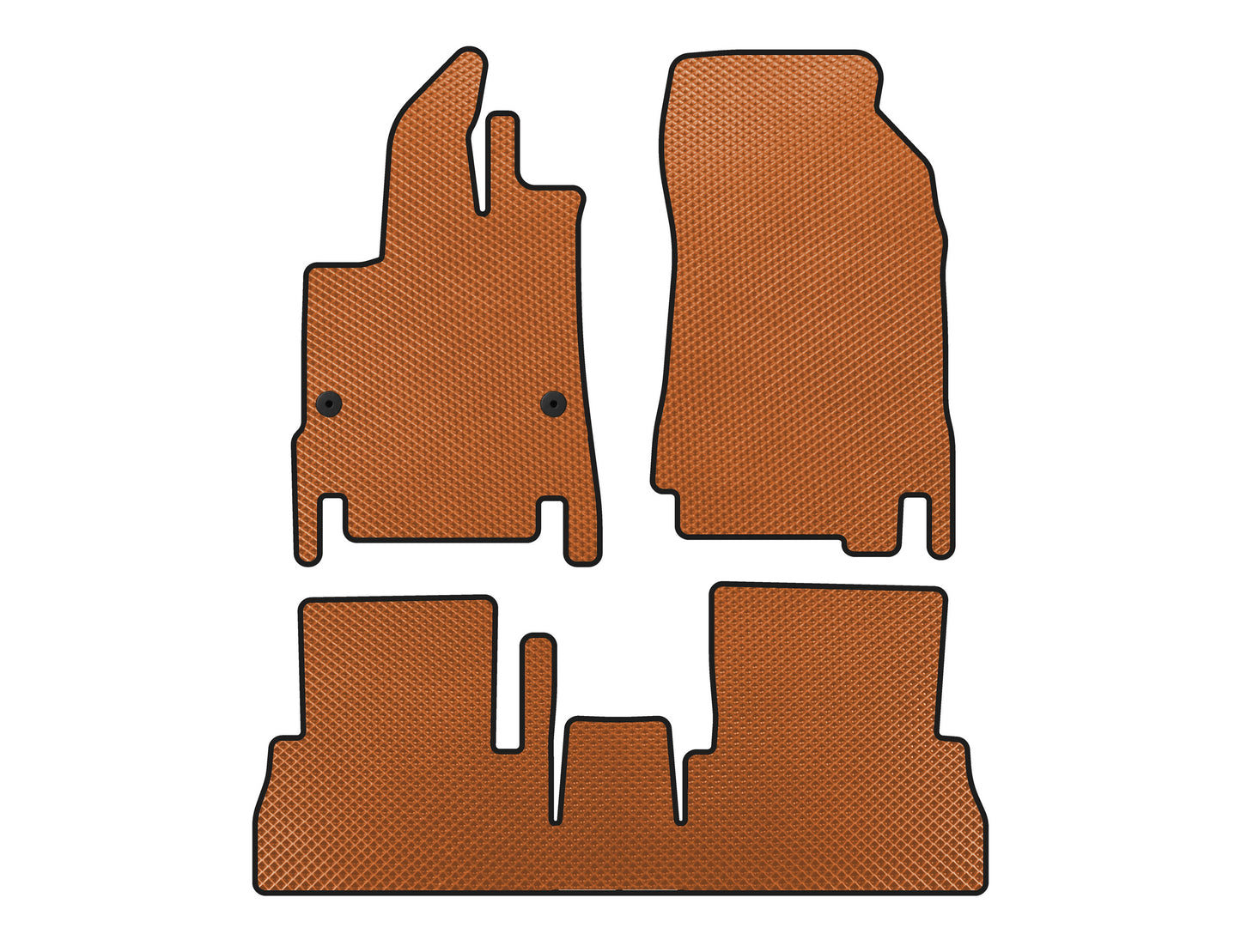 EVA Floor Mats (7-Seater/Long Wheelbase, Orange) for Peugeot Partner/Rifter 2019- - image 1