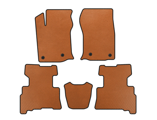 EVA Floor Mats (2 Rows, 2014-2024, 7-Seater, Orange) for Toyota 4Runner 2009-2024 - image 1