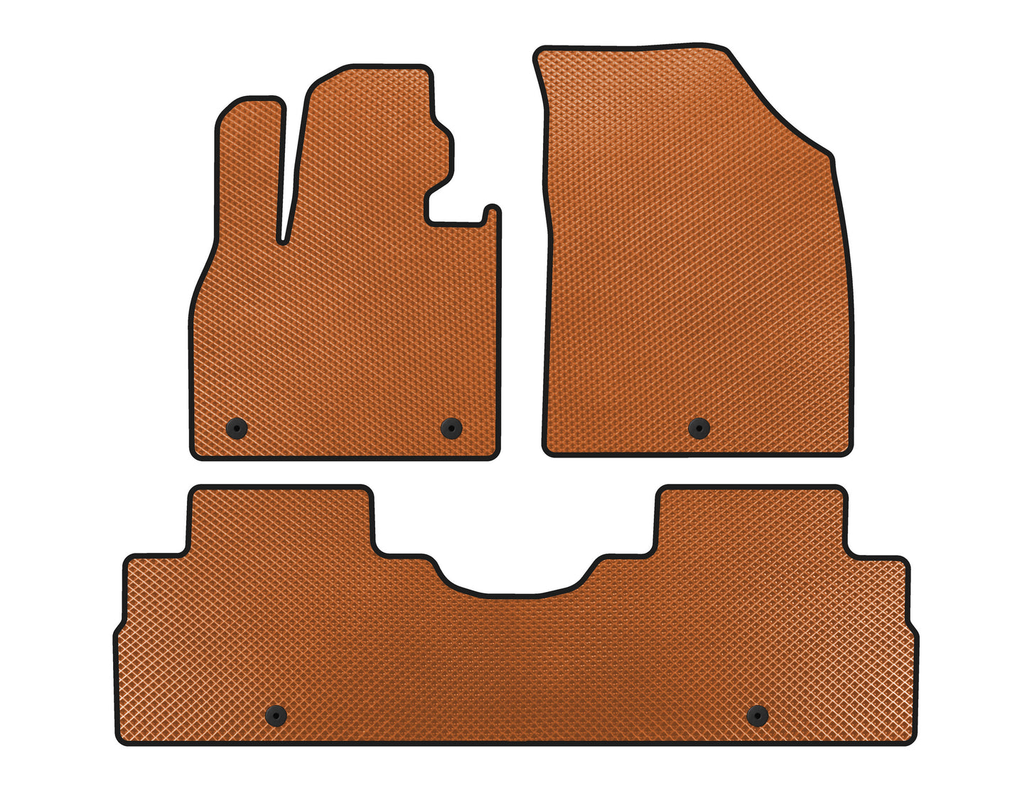 EVA Floor Mats (2 Rows, 8-Seater, Orange) for Hyundai Palisade 2018-2025 - image 1