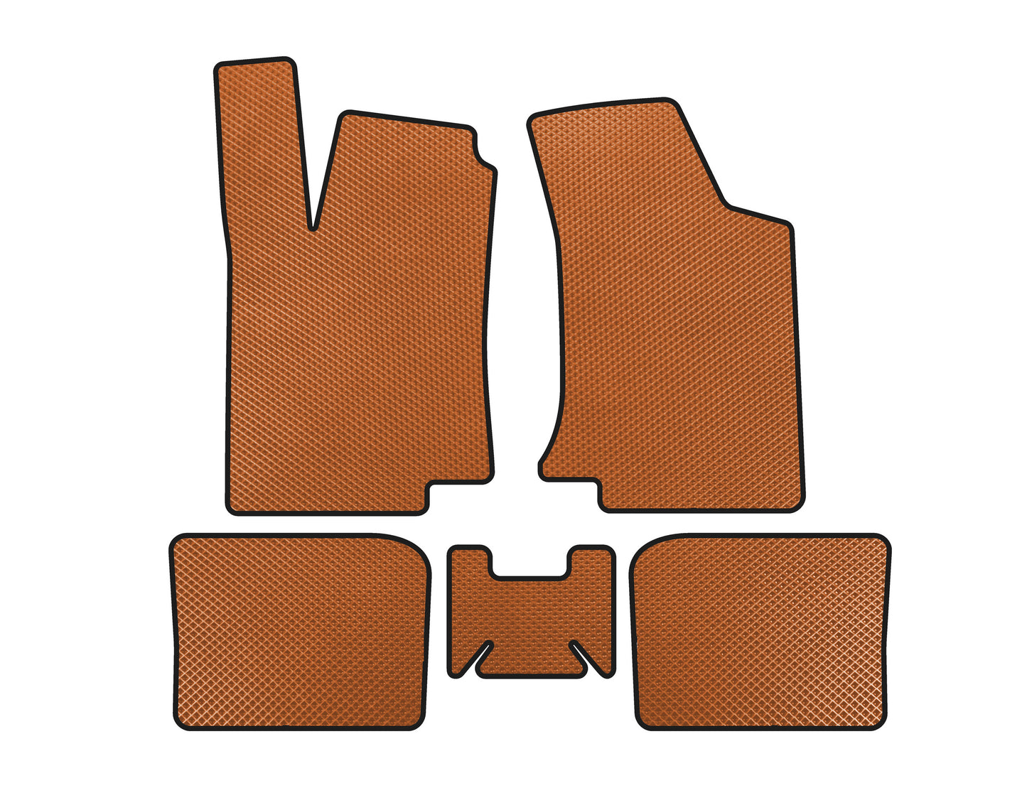 EVA Floor Mats (HB, 3-Door, Orange) for Volkswagen Golf 3 1991-2001 - image 1