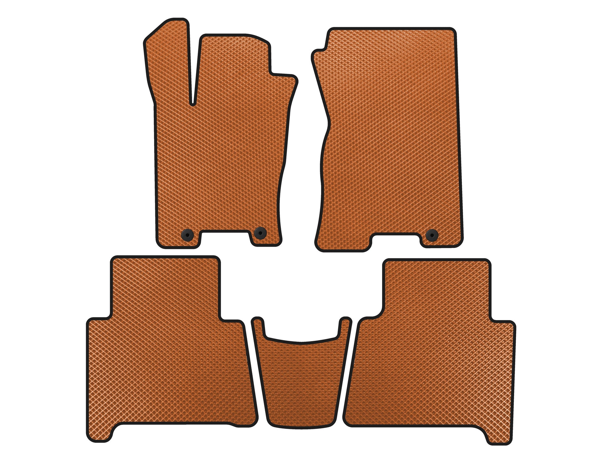 EVA Floor Mats (Orange) for Kia Mohave 2008-2016 - image 1