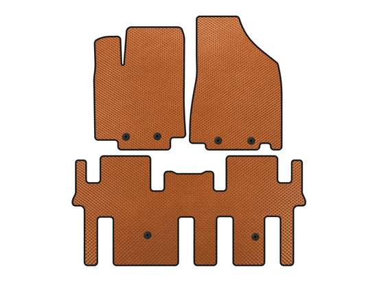 EVA Floor Mats (2 Rows, Orange) for Nissan Pathfinder R52 2012-2021 - image 1