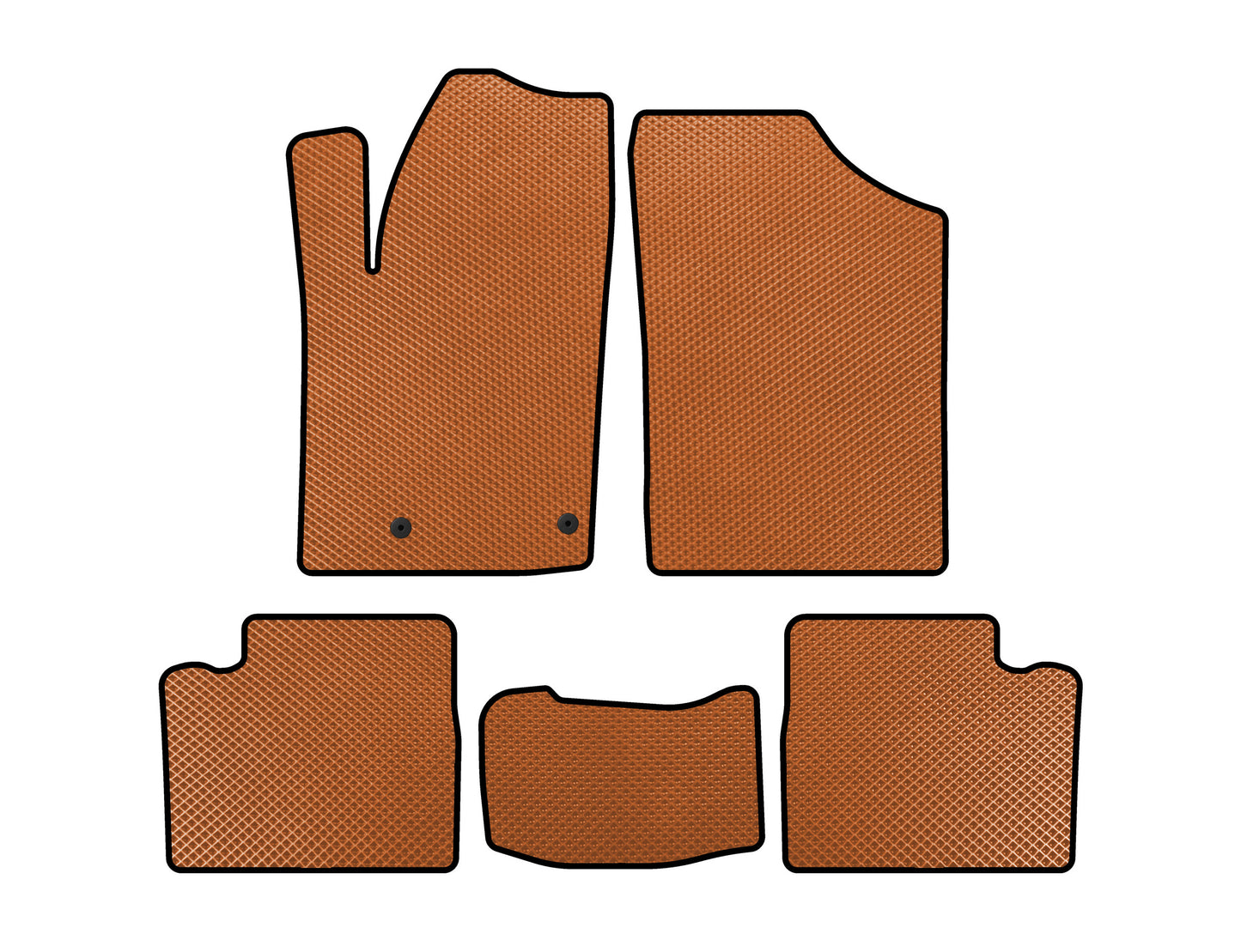 EVA Floor Mats (Orange) for Citroen Berlingo 1996-2008 - image 1