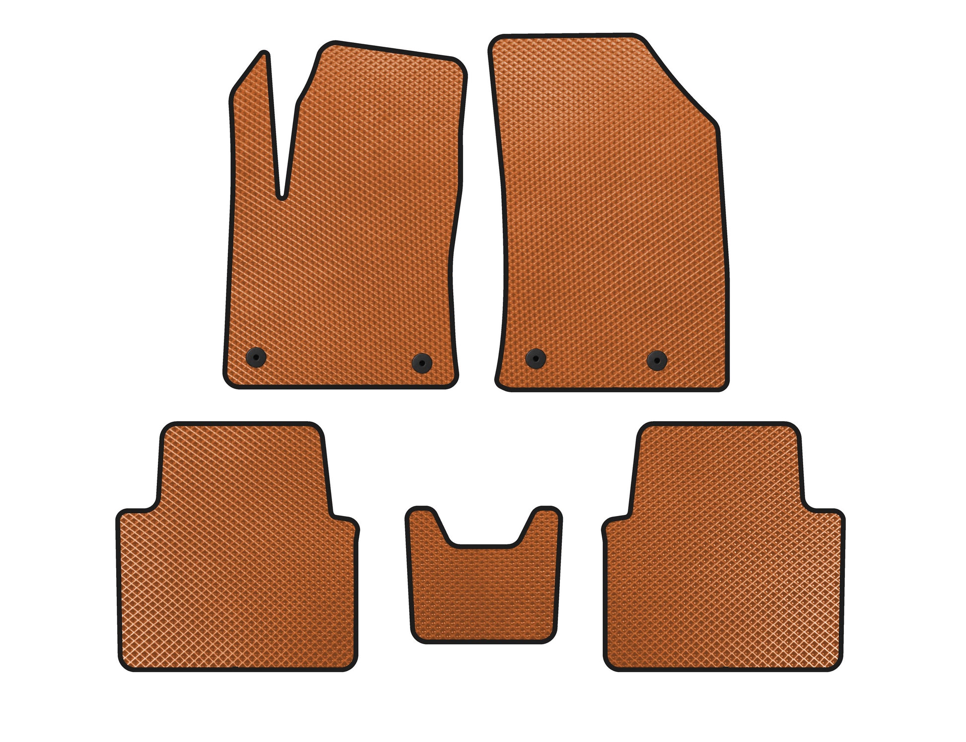 EVA Floor Mats (Orange) for Citroen C-3 Aircross 2017-2021 - image 1