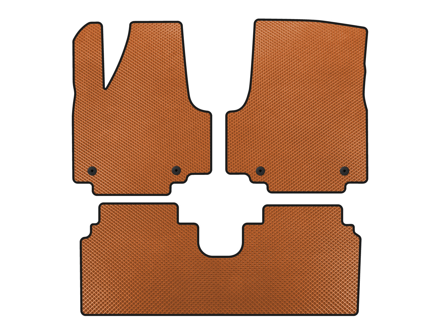 EVA Floor Mats (Electro, Orange) for Hyundai Ioniq 5 2021- - image 1