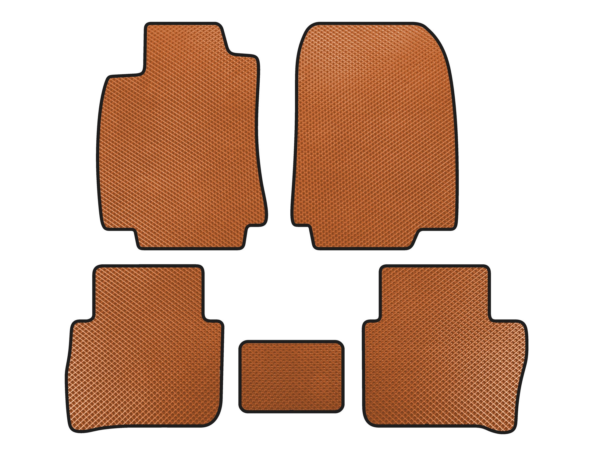EVA Floor Mats (HB, Orange) for Nissan Tiida 2011-2014 - image 1