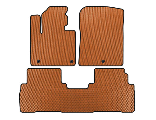 EVA Floor Mats (7-Seater, Orange) for Kia Sorento III UM 2014-2020 - image 1