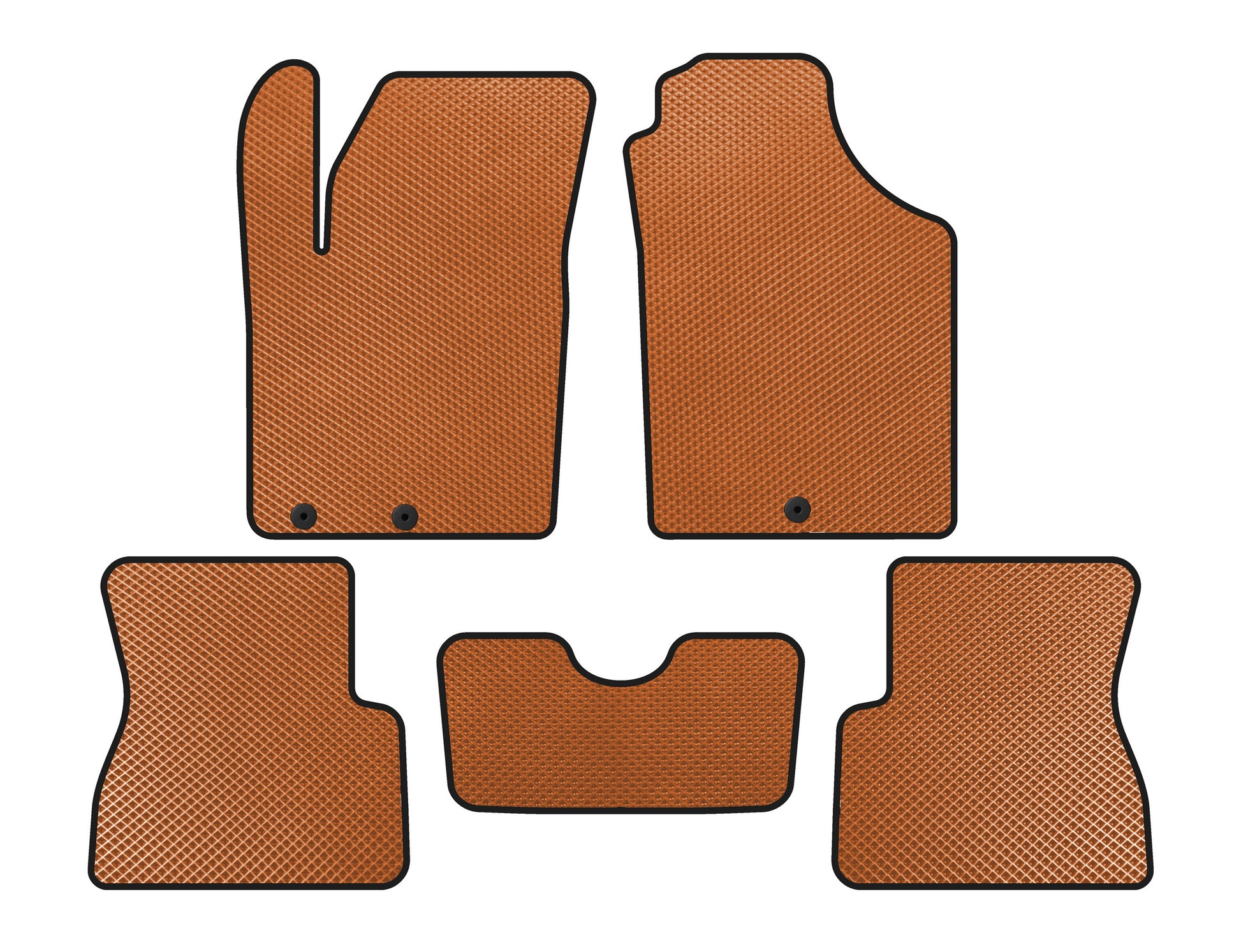 EVA Floor Mats (Orange) for Kia Picanto 2011-2016 - image 1