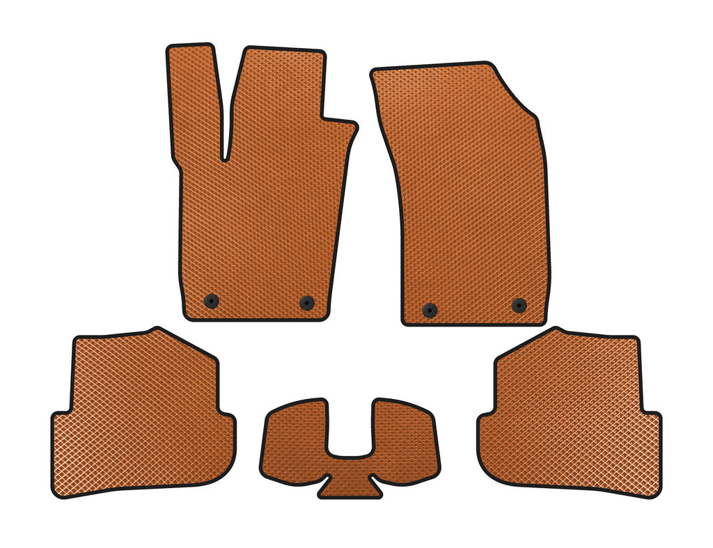 EVA Floor Mats (HB, 3-Door, Orange) for Audi A1 2010-2018 - image 1