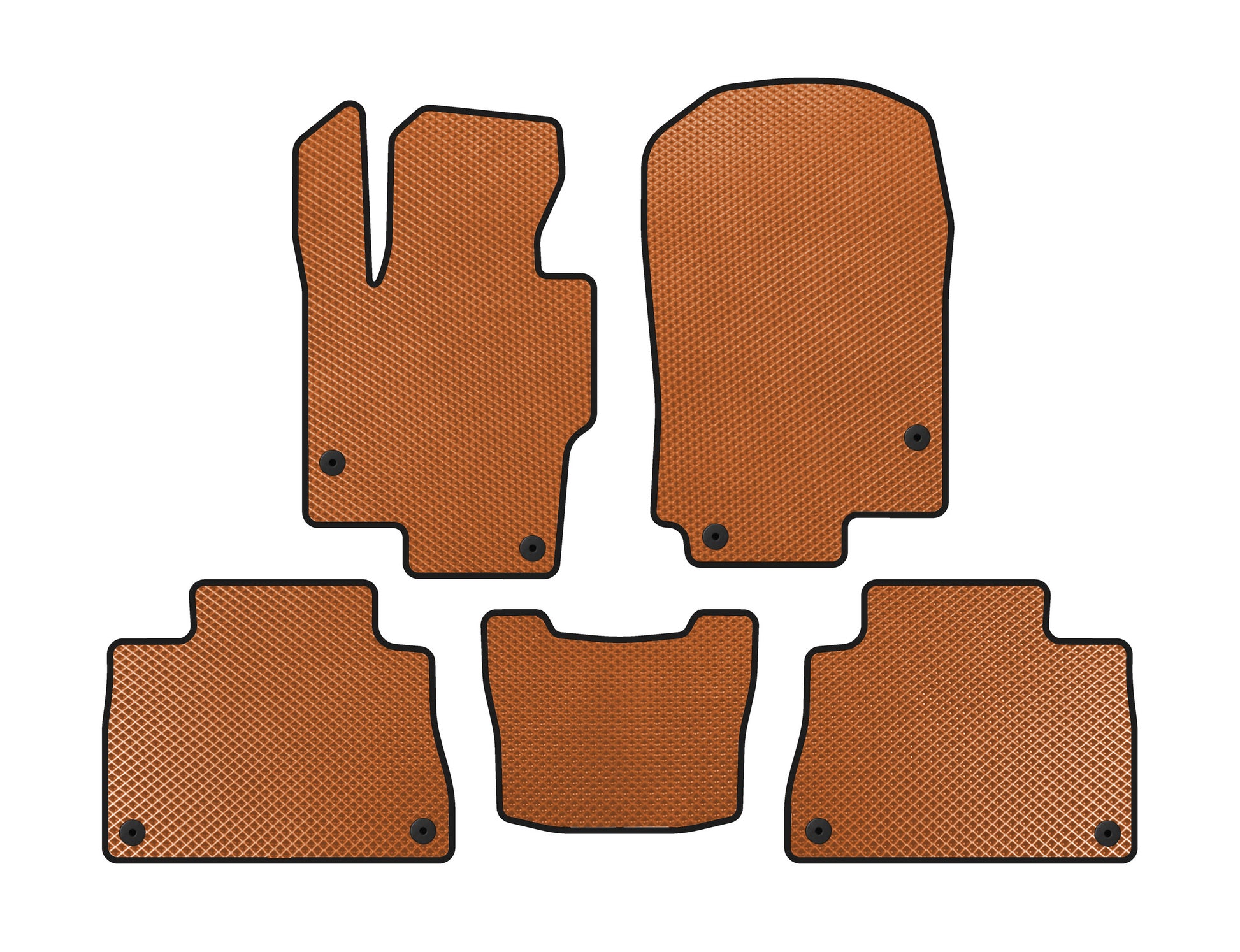 EVA Floor Mats (Orange) for Mercedes GLE coupe C167 2019- - image 1