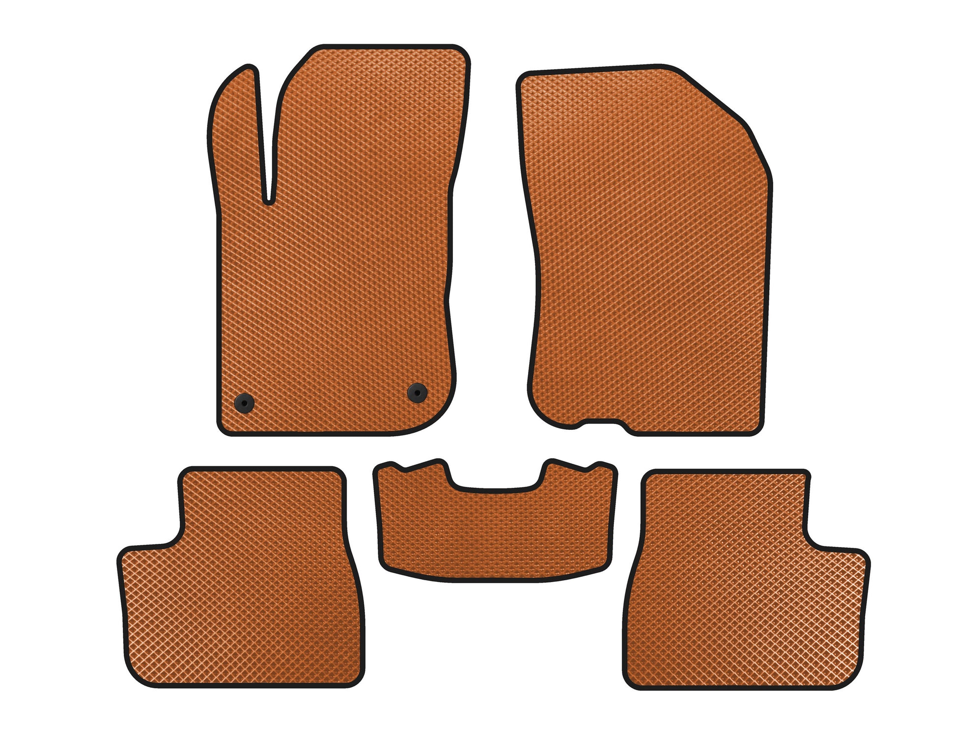 EVA Floor Mats (Orange) for Peugeot 208 2012-2019 - image 1