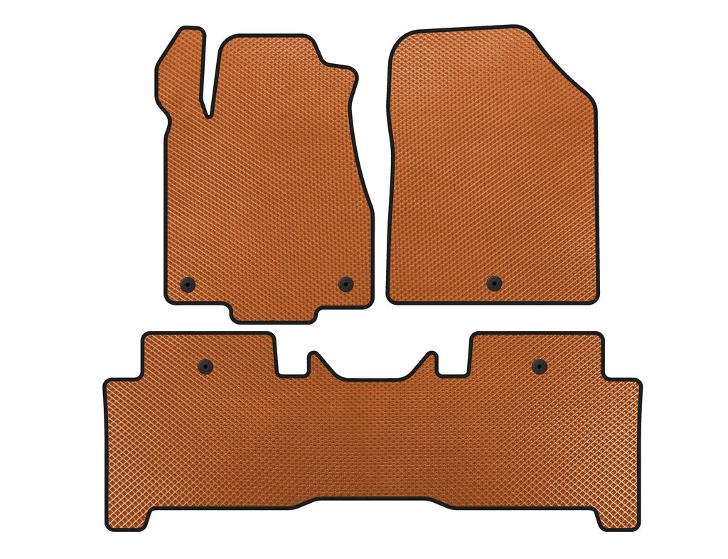 EVA Floor Mats (2 Rows, Orange) for Acura MDX 2007-2013 - image 1