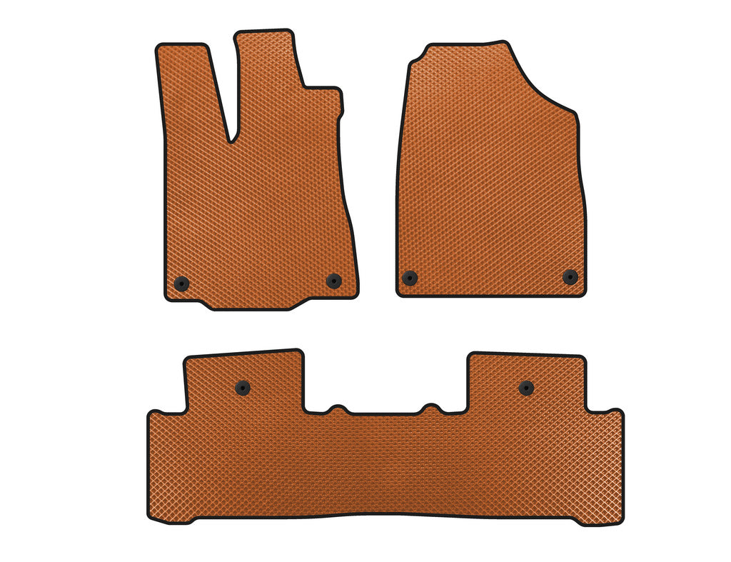 EVA Floor Mats (2 Rows, Orange) for Acura MDX 2013-2020 - image 1