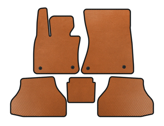 EVA Floor Mats V2 (Orange) for BMW X6 E-71 2008-2014 - image 1