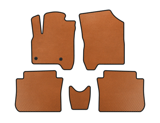 EVA Floor Mats (Orange) for Citroen C-3 Picasso 2010-2017 - image 1