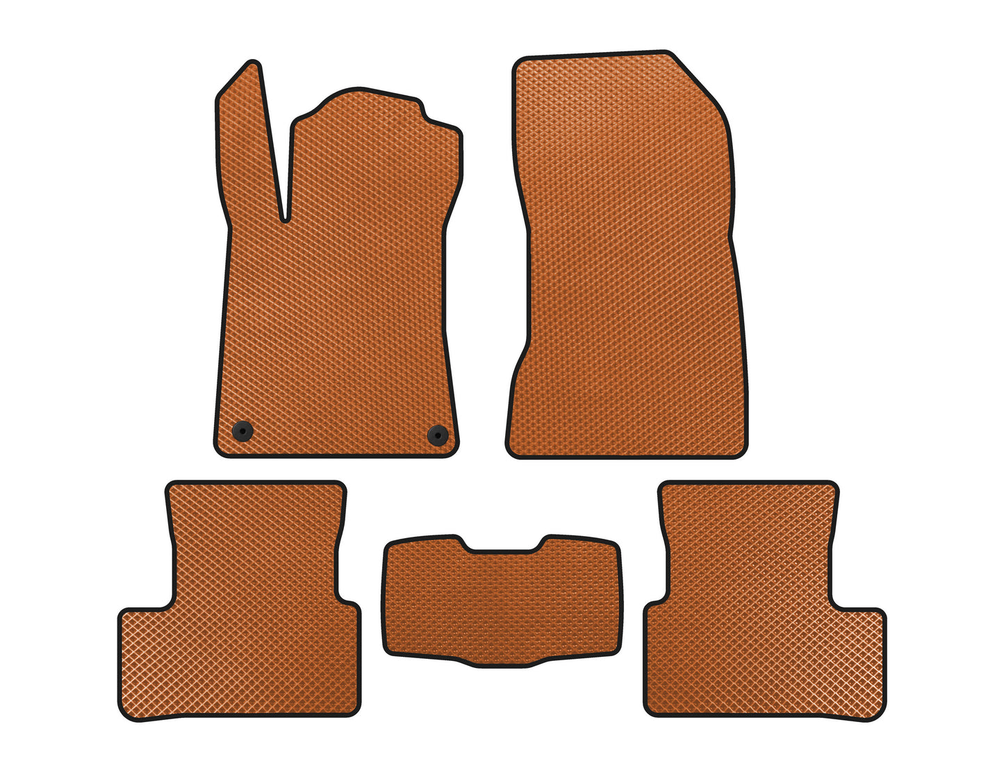 EVA Floor Mats (Orange) for Mercedes A-сlass W177 2018- - image 1