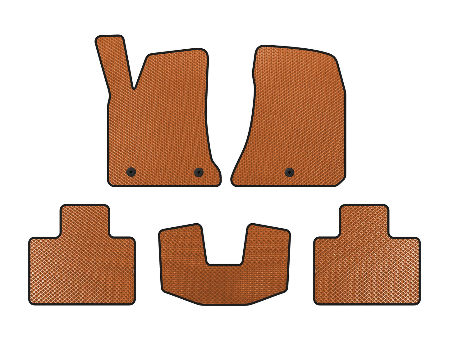 EVA Floor Mats (2015-2023, SD, Orange) for Dodge Charger 2010-2023 - image 1