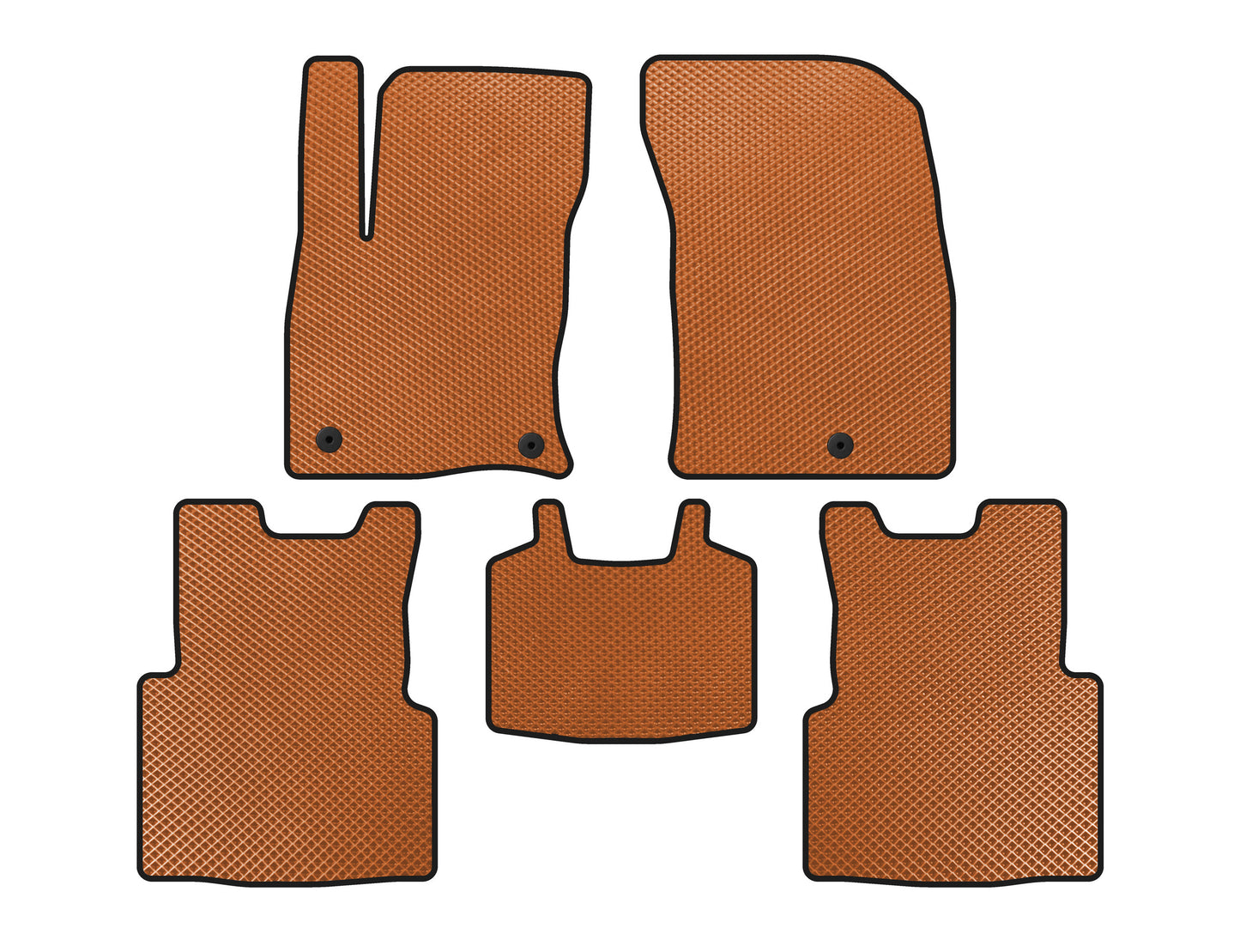 EVA Floor Mats (For Escape, Orange) for Ford Kuga/Escape 2019- - image 1