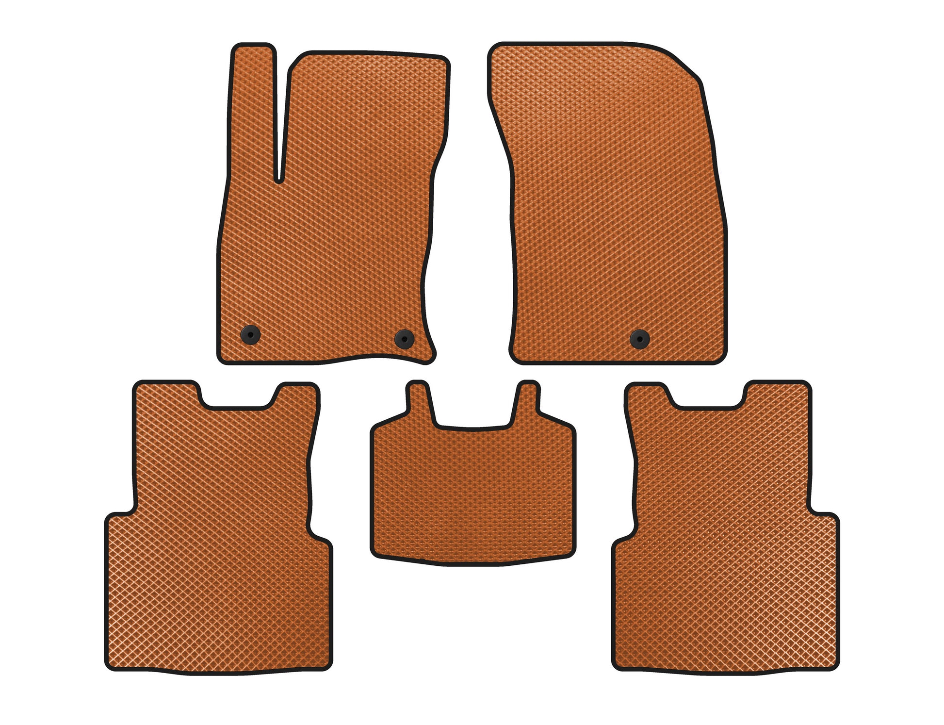 EVA Floor Mats (For Escape, Orange) for Ford Kuga/Escape 2019- - image 1