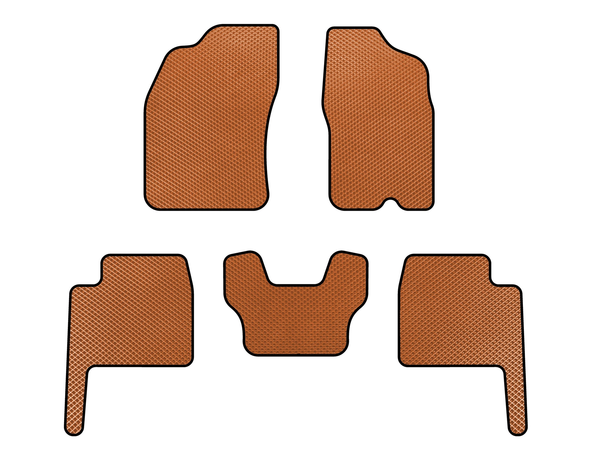 EVA Floor Mats (Orange) for Dodge Durango 2004-2009 - image 1