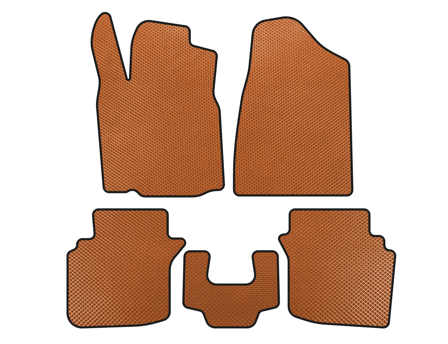 EVA floor mats (2004-2006, Orange) for Chrysler Sebring II 2001-2006 - image 1
