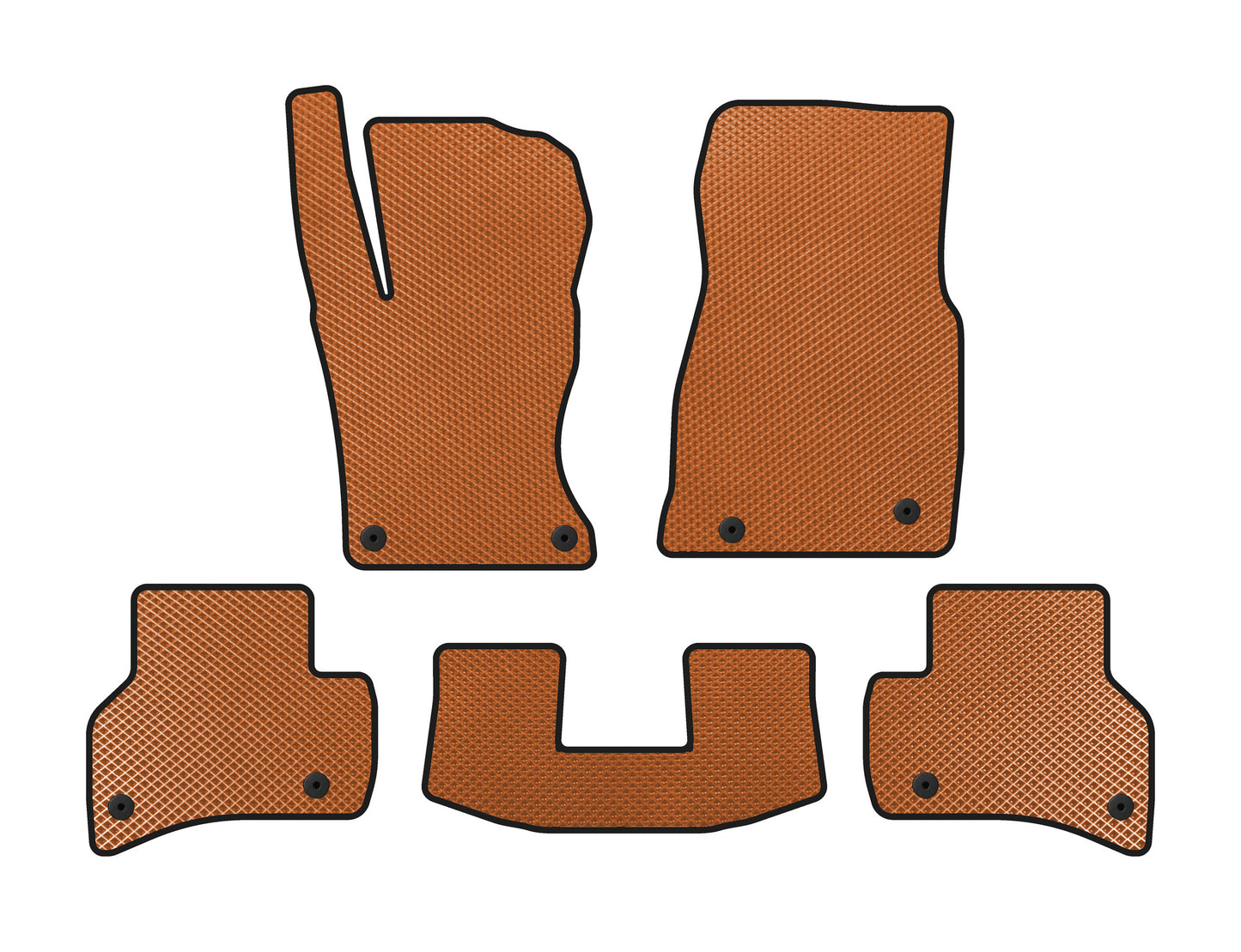 EVA Floor Mats (2015-2019, SD, Orange) for Jaguar XE 2016- - image 1