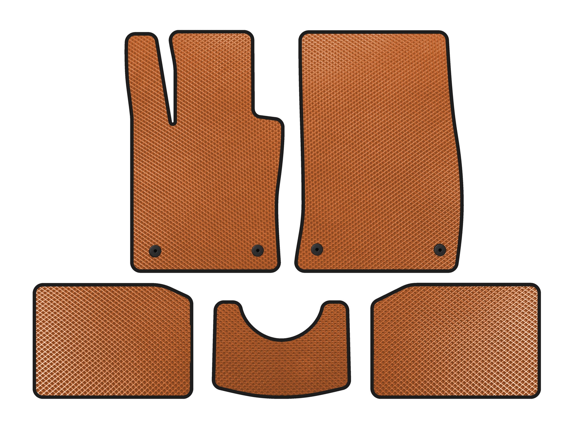 EVA Floor Mats (SD Trim, Orange) for Mini Countryman R60 2010-2017 - image 1