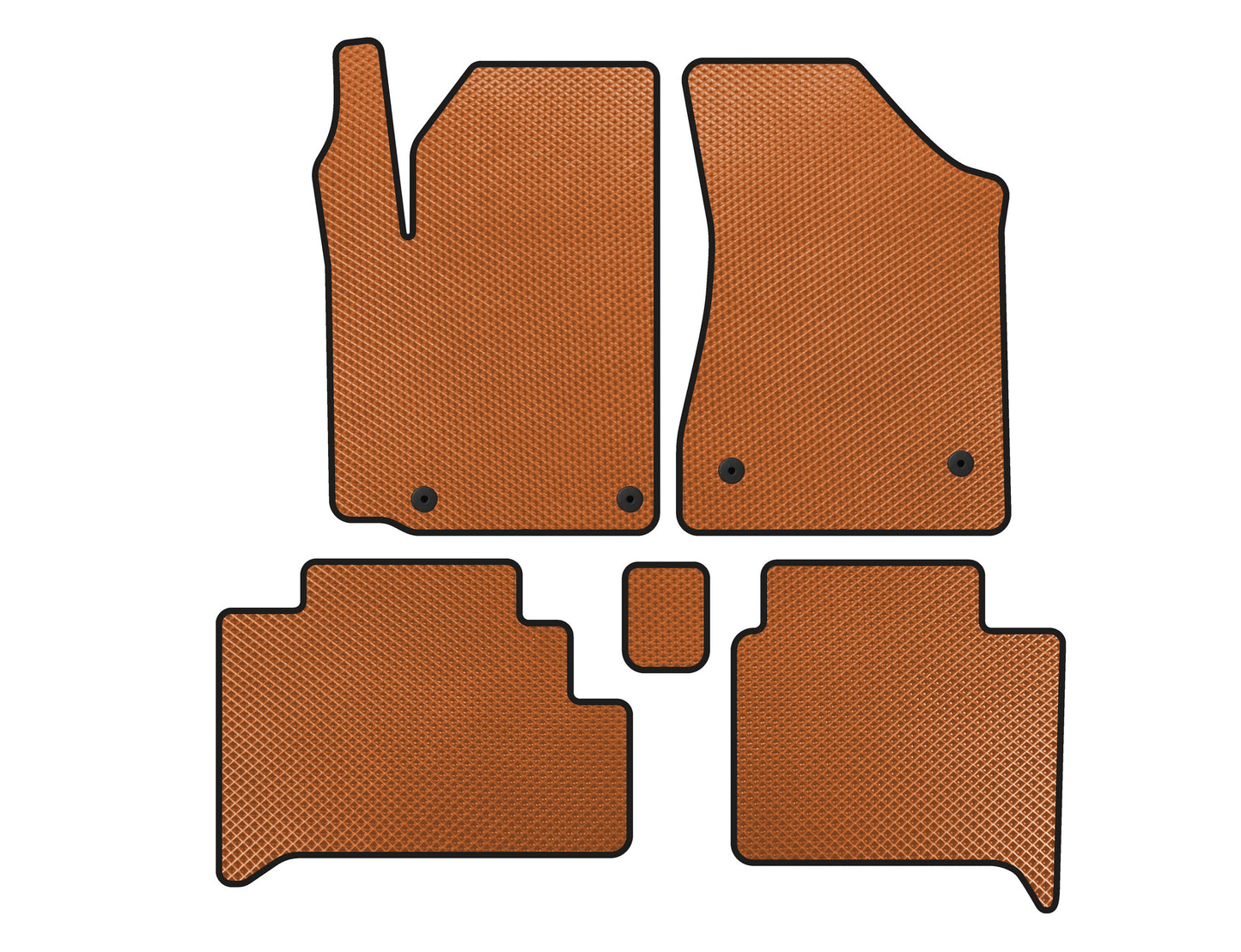 EVA Floor Mats (HB, Orange) for Geely GC-5 2010-2015 - image 1