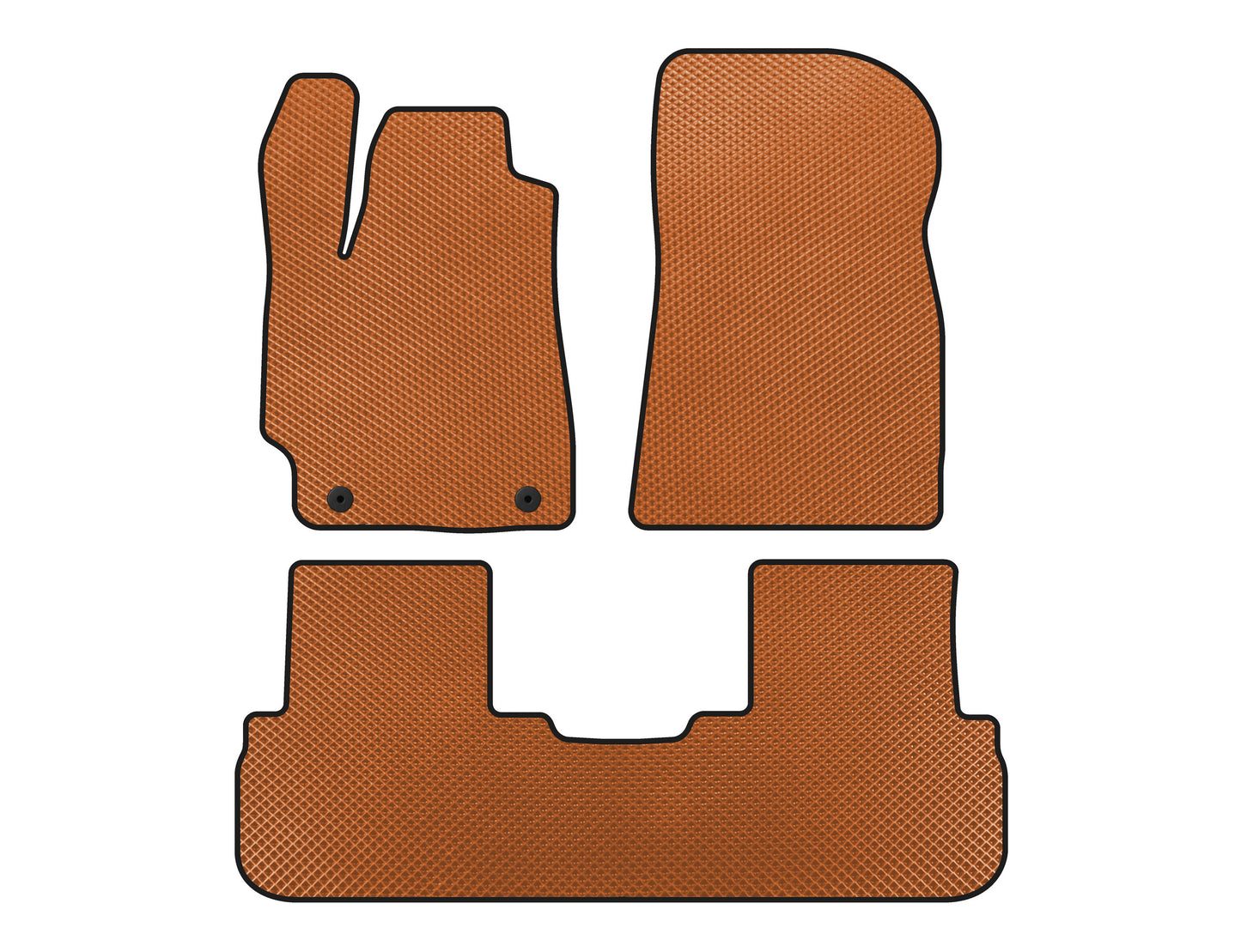 EVA Floor Mats (2 Rows, Orange) for Toyota Highlander 2008-2013 - image 1