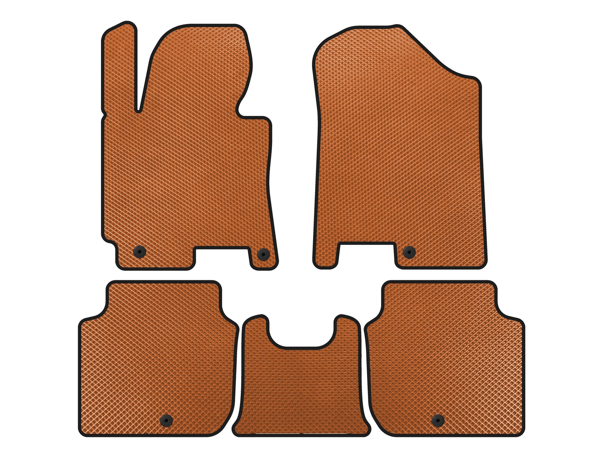 EVA Floor Mats (2012-2016, Orange) for Kia Forte 2008–2024 - image 1