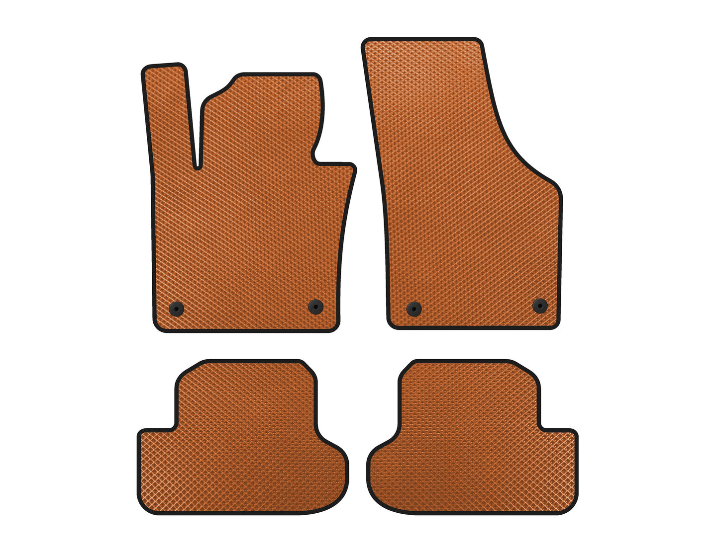 EVA Floor Mats (HB, Orange) for Volkswagen Beetle 2011-2015 - image 1