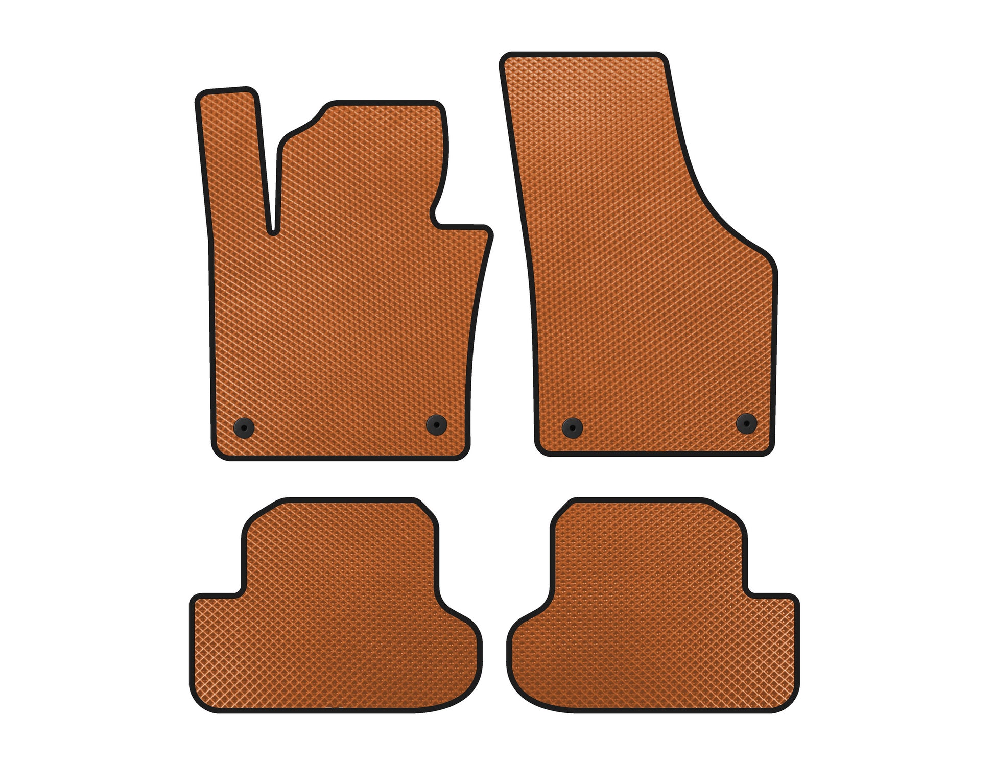 EVA Floor Mats (HB, Orange) for Volkswagen Beetle 2011-2015 - image 1