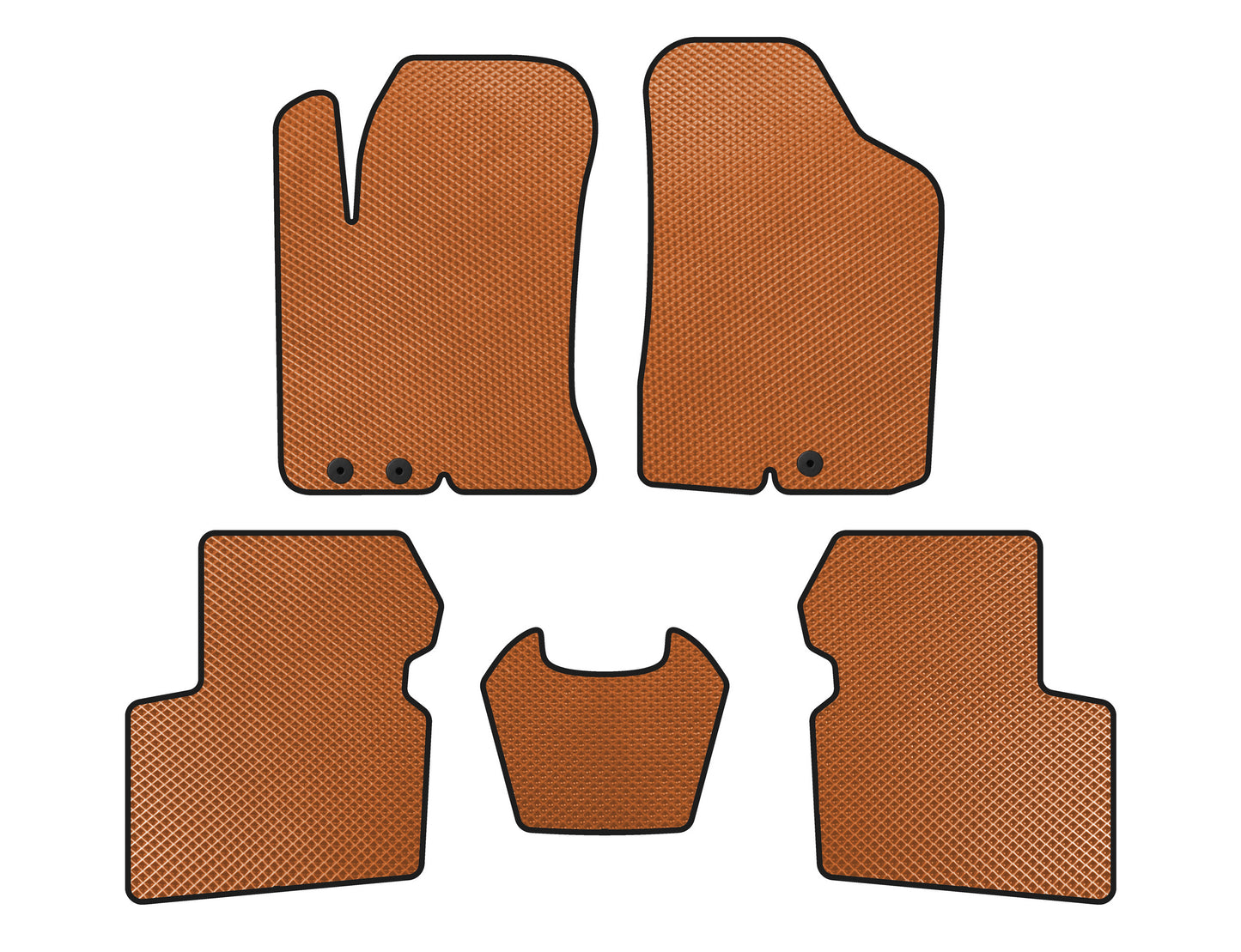 EVA Floor Mats (SD, Orange) for Kia Cerato 2 2010-2013 - image 1