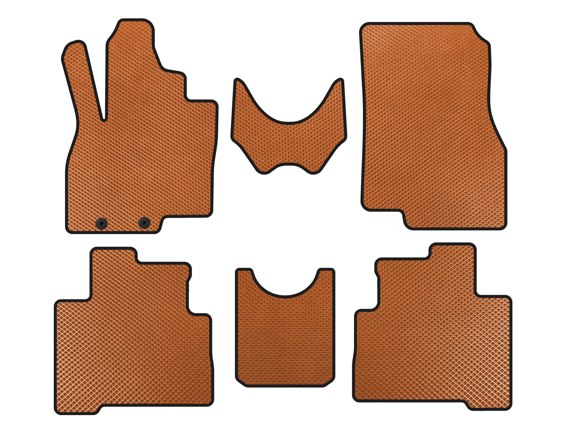 EVA Floor Mats (2 Rows, Orange) for Mitsubishi Grandis 2003-2011 - image 1