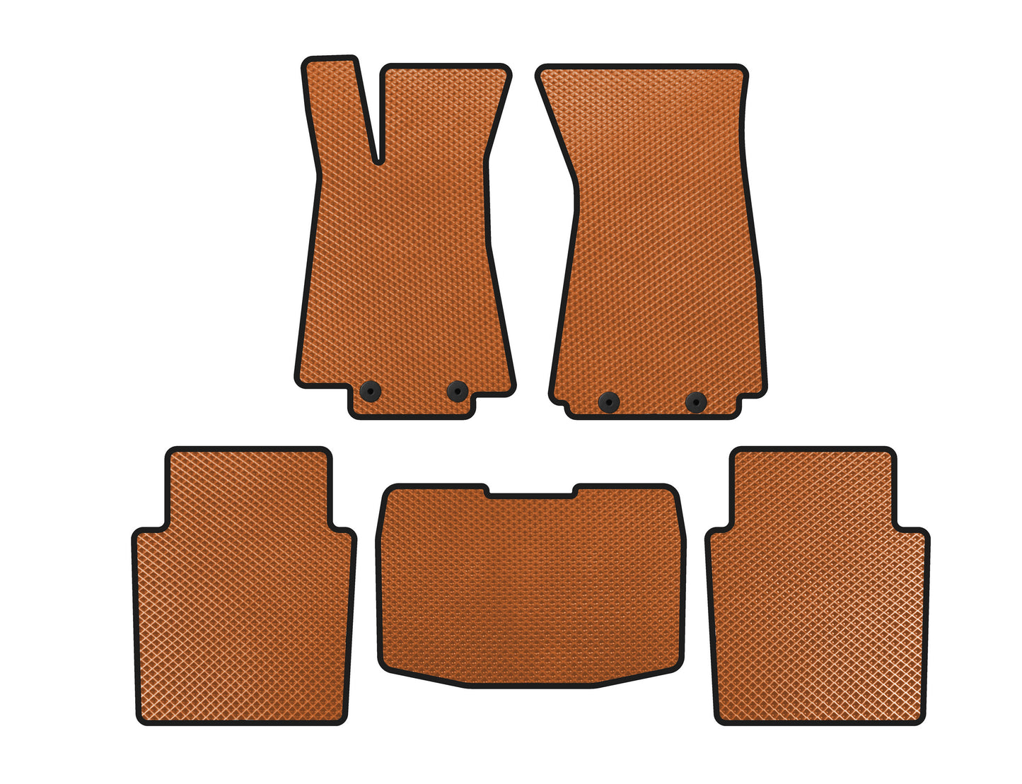 EVA Floor Mats (SD, Orange) for Jaguar XJ 2003-2009 - image 1