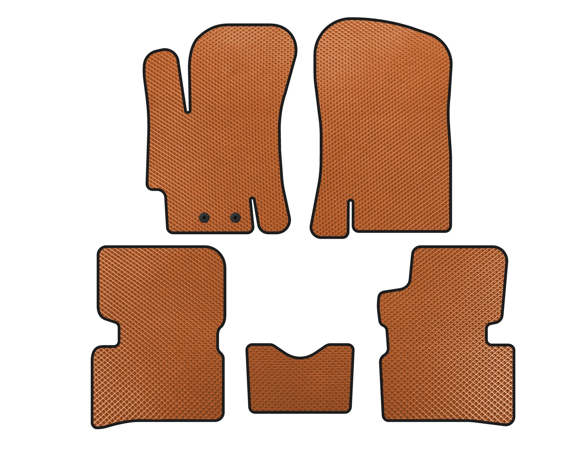 EVA Floor Mats (SD, Orange) for Hyundai Accent 2006-2010 - image 1