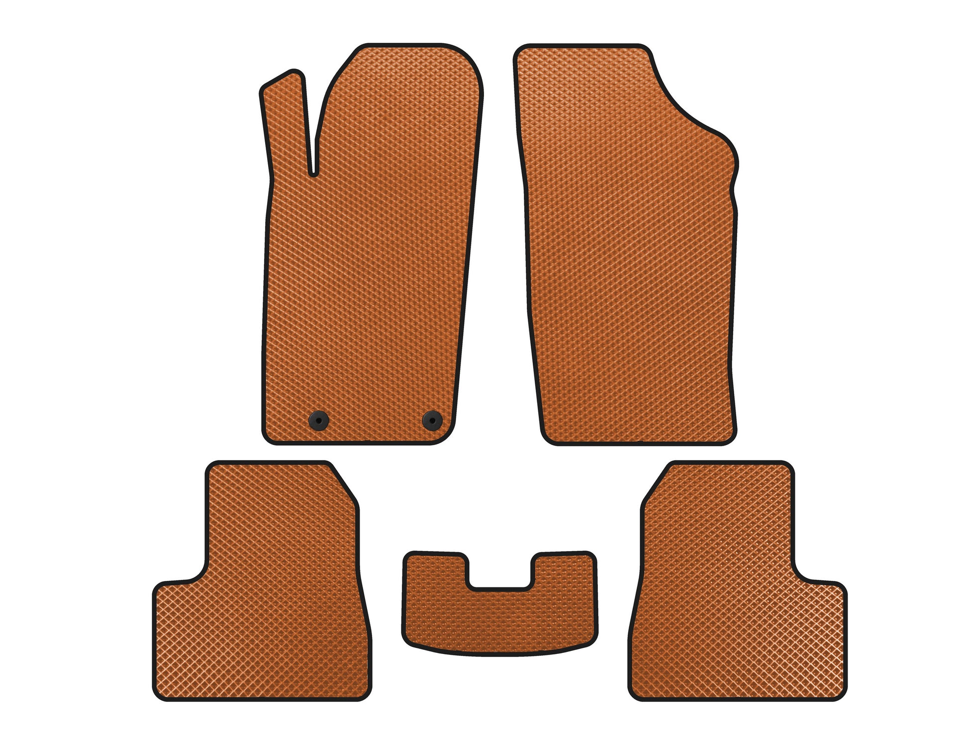 EVA Floor Mats (2009-2013, Orange) for Peugeot 206 1998-2024 - image 1