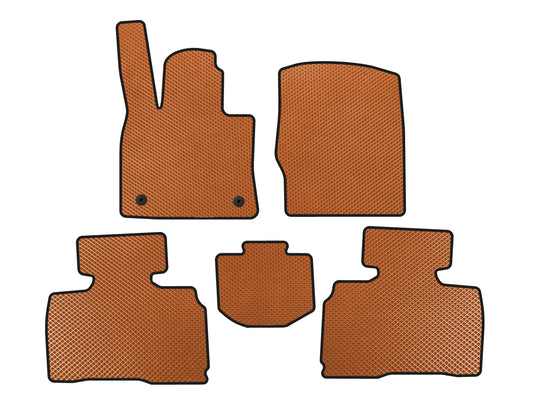 EVA Floor Mats (2 Rows, 7-Seater, Orange) for Ford Explorer 2019- - image 1
