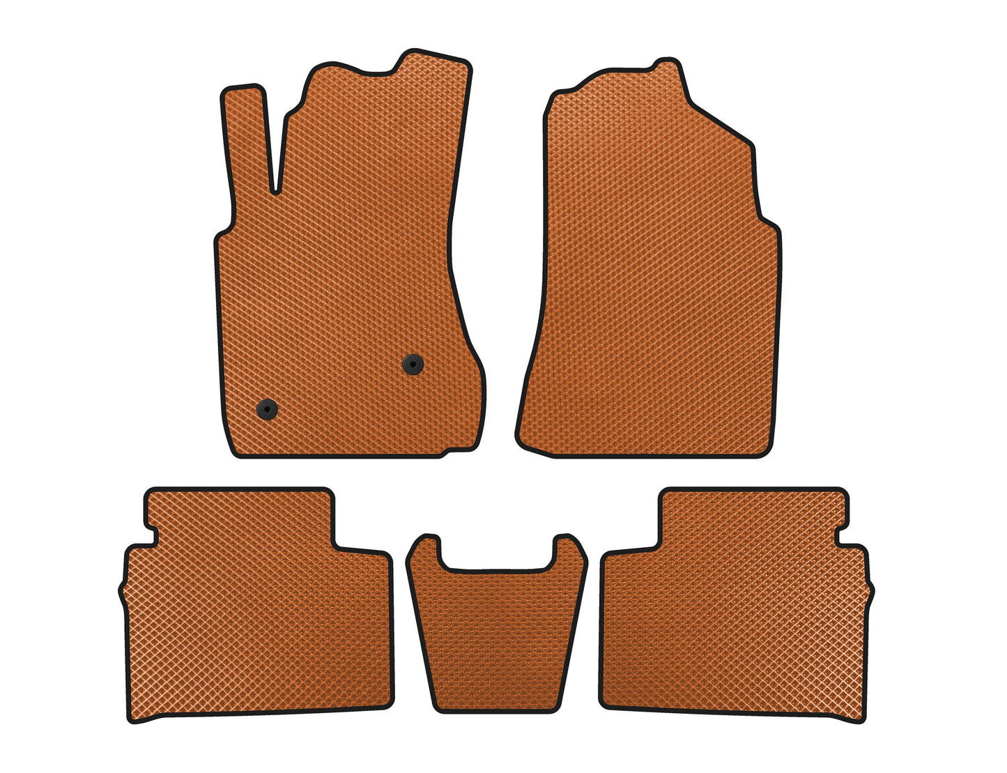 EVA Floor Mats (Orange) for FAW Besturn X80 2013-2020 - image 1