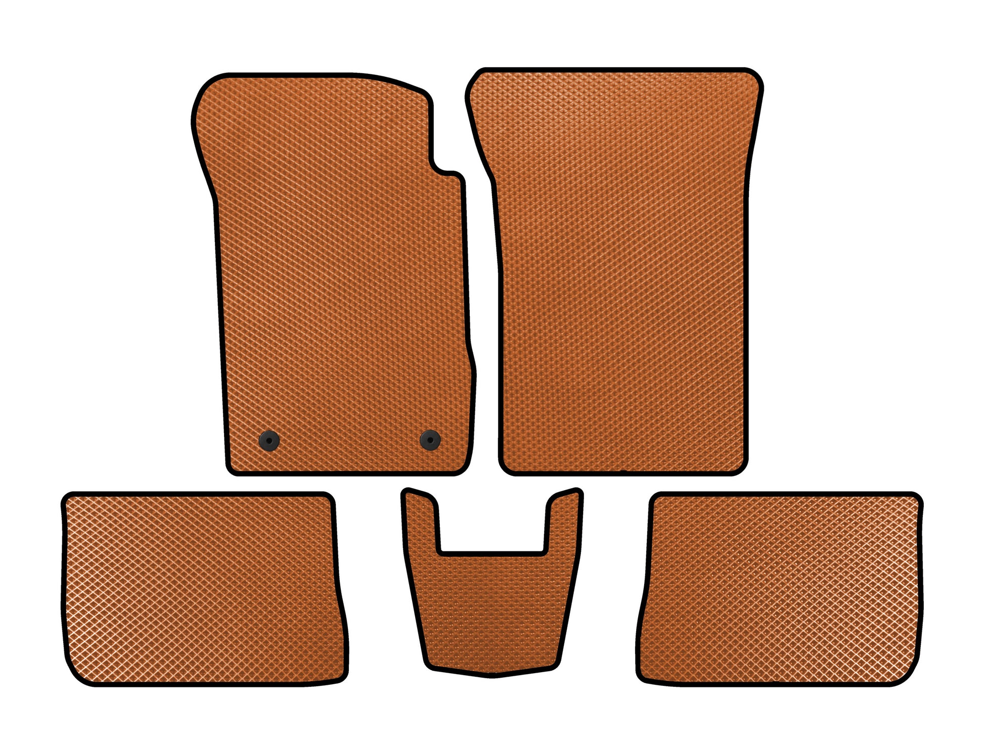 EVA Floor Mats (SD, Orange) for Renault Symbol 2008-2013 - image 1